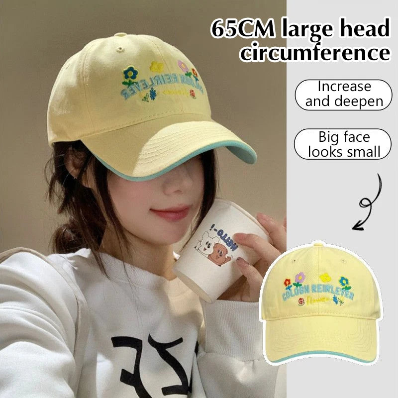 Women's Embroidered Floral Baseball Cap – Cotton Visor Dad Hat Baseball Cap Axl