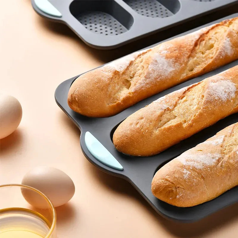 Silicone Baguette Baking Mold – Non-Stick French Bread Tray Silicone Baking Mold Axl