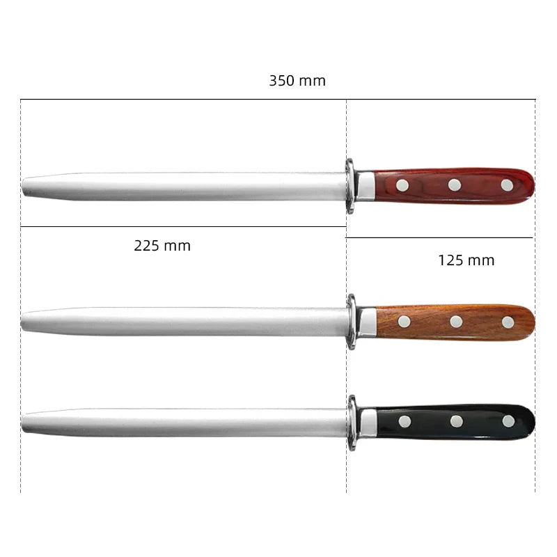 Diamond Dust Knife Sharpening Rod – Wooden Handle Whetstone Knife Sharpening Rod Axl
