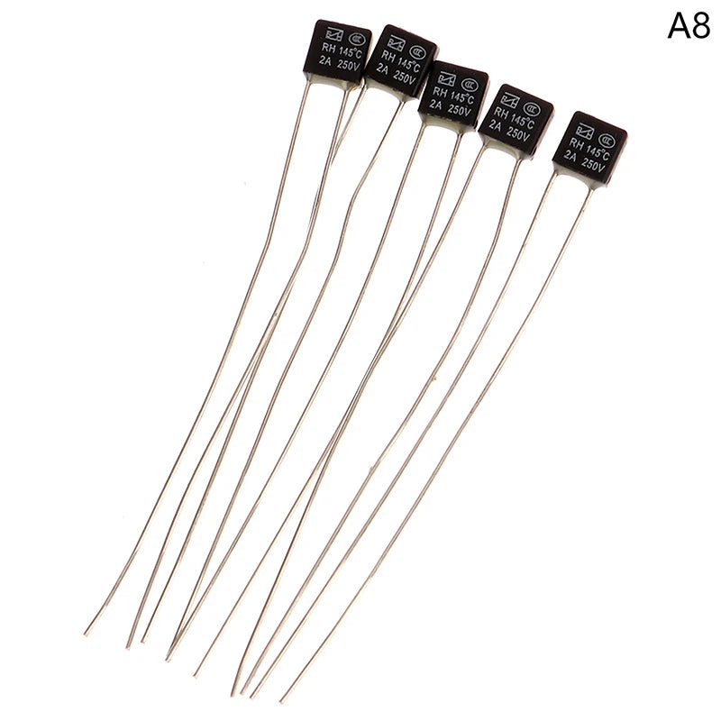 5-Pack Thermal Fuse 2A 250V – 105/120/145°C Temperature Switch Thermal Fuse Switch Axl 145 Degrees