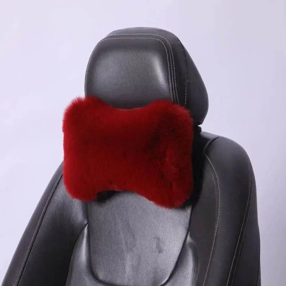 Car Seat Neck & Lumbar Support Cushion – Universal Headrest Car Seat Cushion Axl Rose red