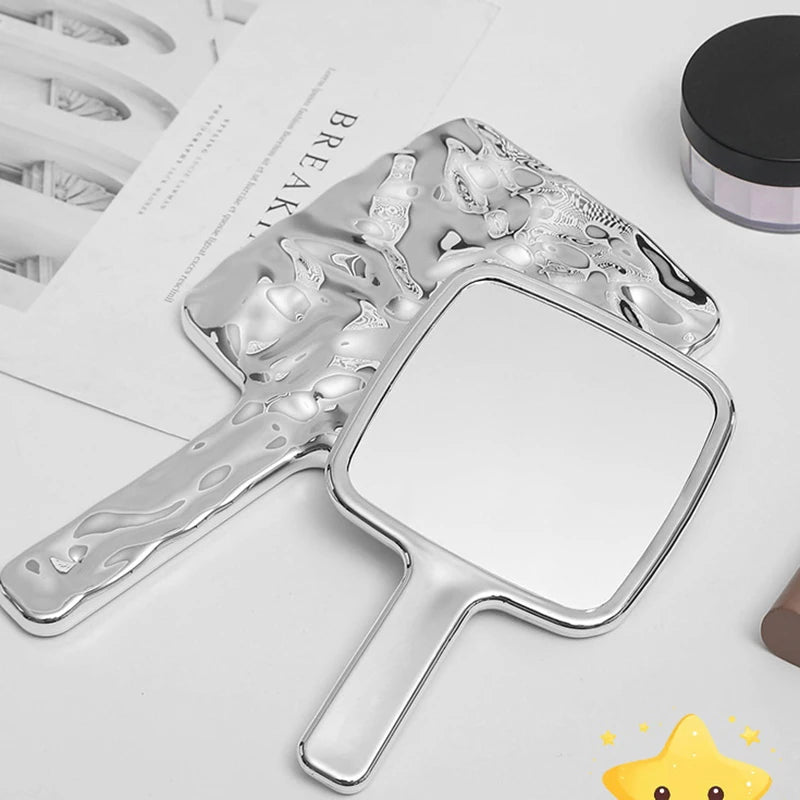 Liquid Shape Handheld Makeup Mirror – Portable Travel Mirror Handheld Makeup Mirror Axl