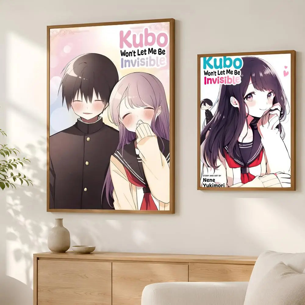 Kubo Won't Let Me Be Invisible HD PVC Self-Stick Wall Poster Wall Art Poster Axl