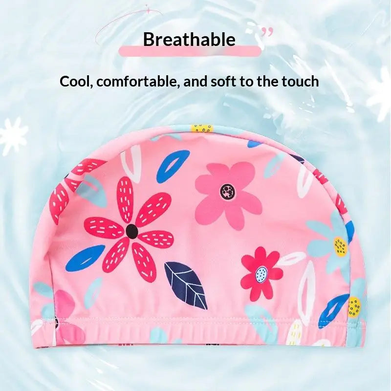 Kids Cartoon Swim Cap – Waterproof High-Elastic Silicone Hat Kids Swim Cap Axl