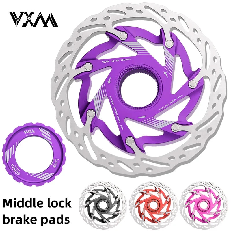 VXM 160mm Center Lock Disc Brake Rotor – CNC Aluminum MTB Disc Brake Rotor Axl