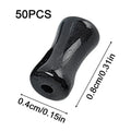 50 Pcs 8mm Glass Beads for Jewelry Making & Phone Chains Jewelry Crafting Beads Axl Black
