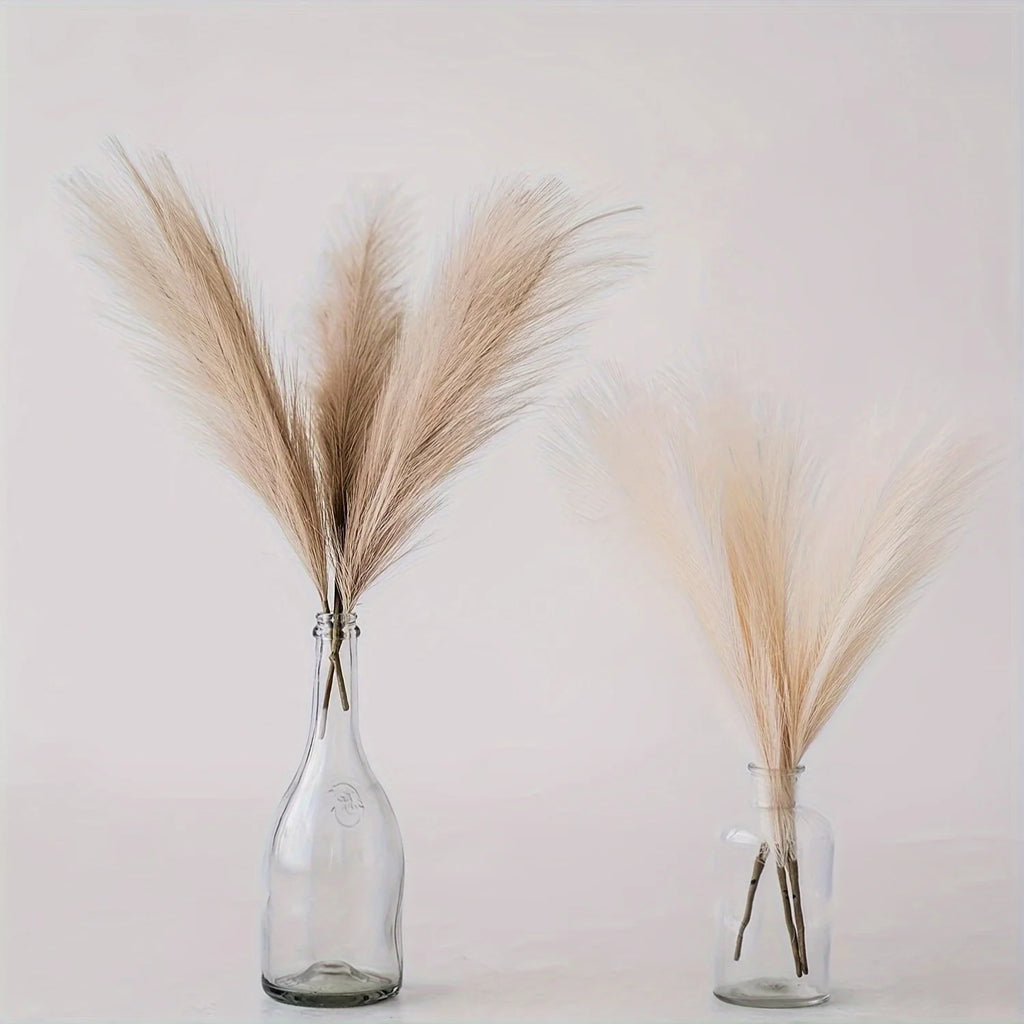 30-Pc Artificial Pampas Grass | No-Shed Boho Home Décor Artificial Flowers Axl