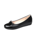Women's Bow Knot Flat Shoes – Round Toe Slip-On Plus Size Women's Flat Shoes Axl black 43
