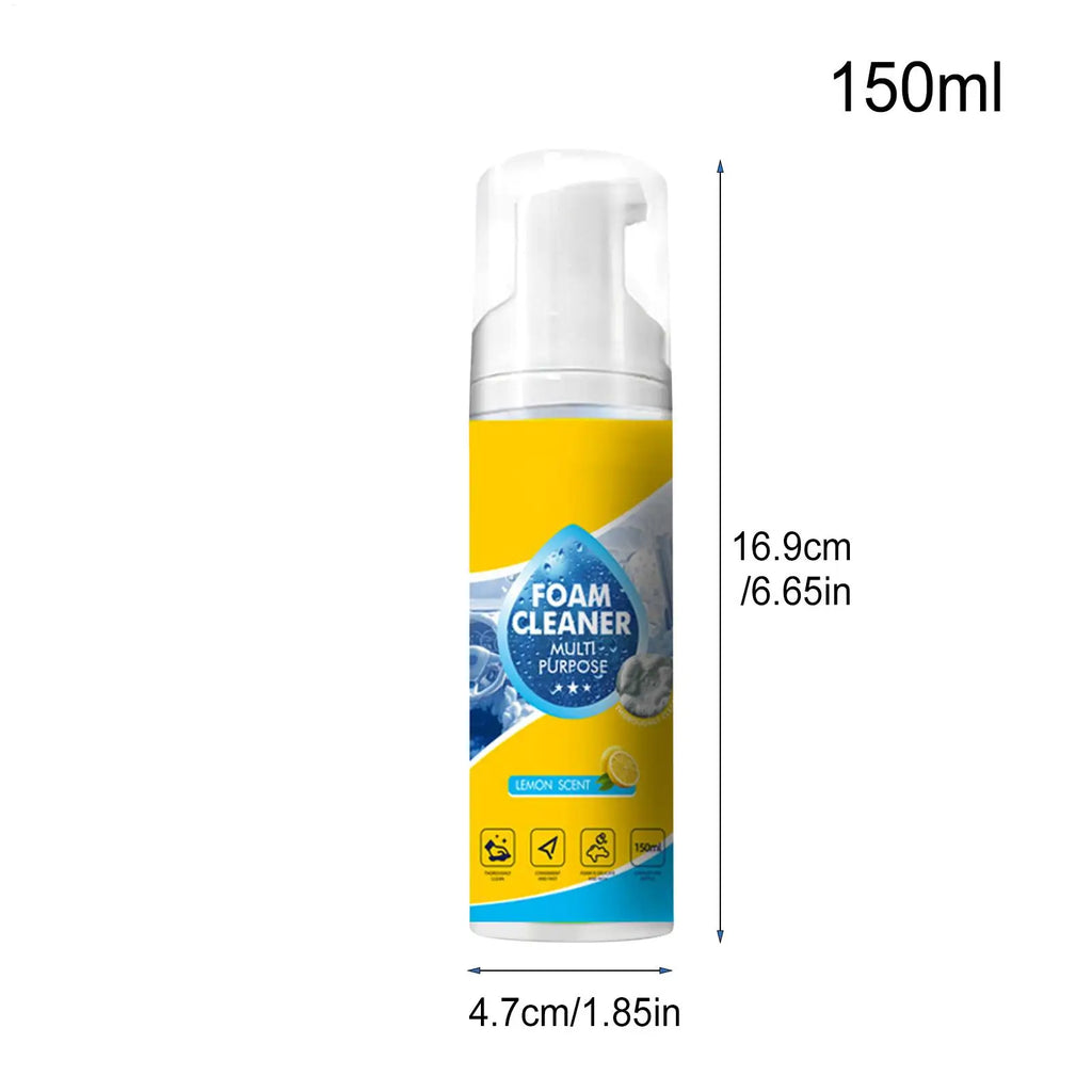 Car Interior Foam Cleaner – No-Rinse Multi-Surface Detailer Auto Interior Cleaner Axl