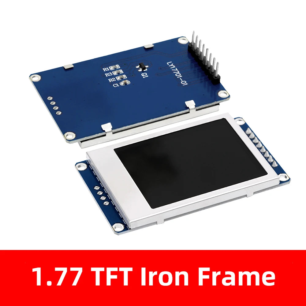 1.77" TFT LCD Color Screen Module 128×160 SPI Serial LCD Display Module Axl 1.77 TFT Iron Frame