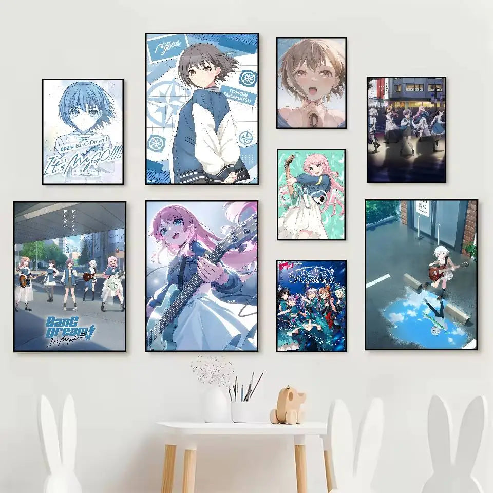 BanG Dream MyGO Anime Poster – HD Self-Adhesive Waterproof Wall Art Anime Wall Poster Axl