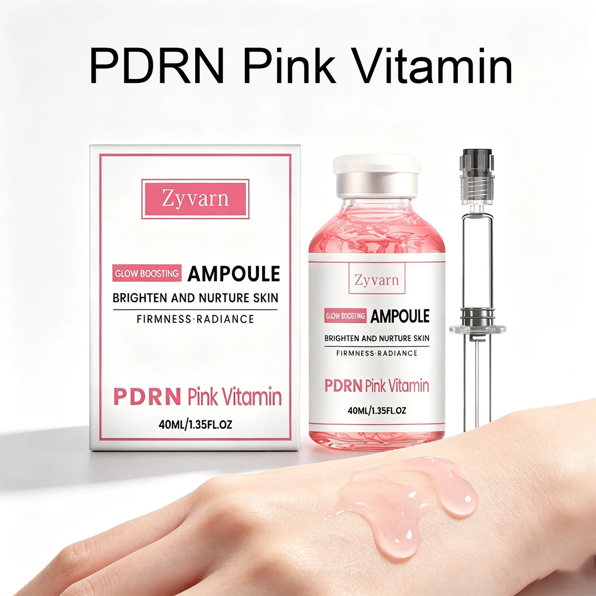PDRN Pink Vitamin Serum – Brightening Glow Ampoule Brightening Face Serum Axl