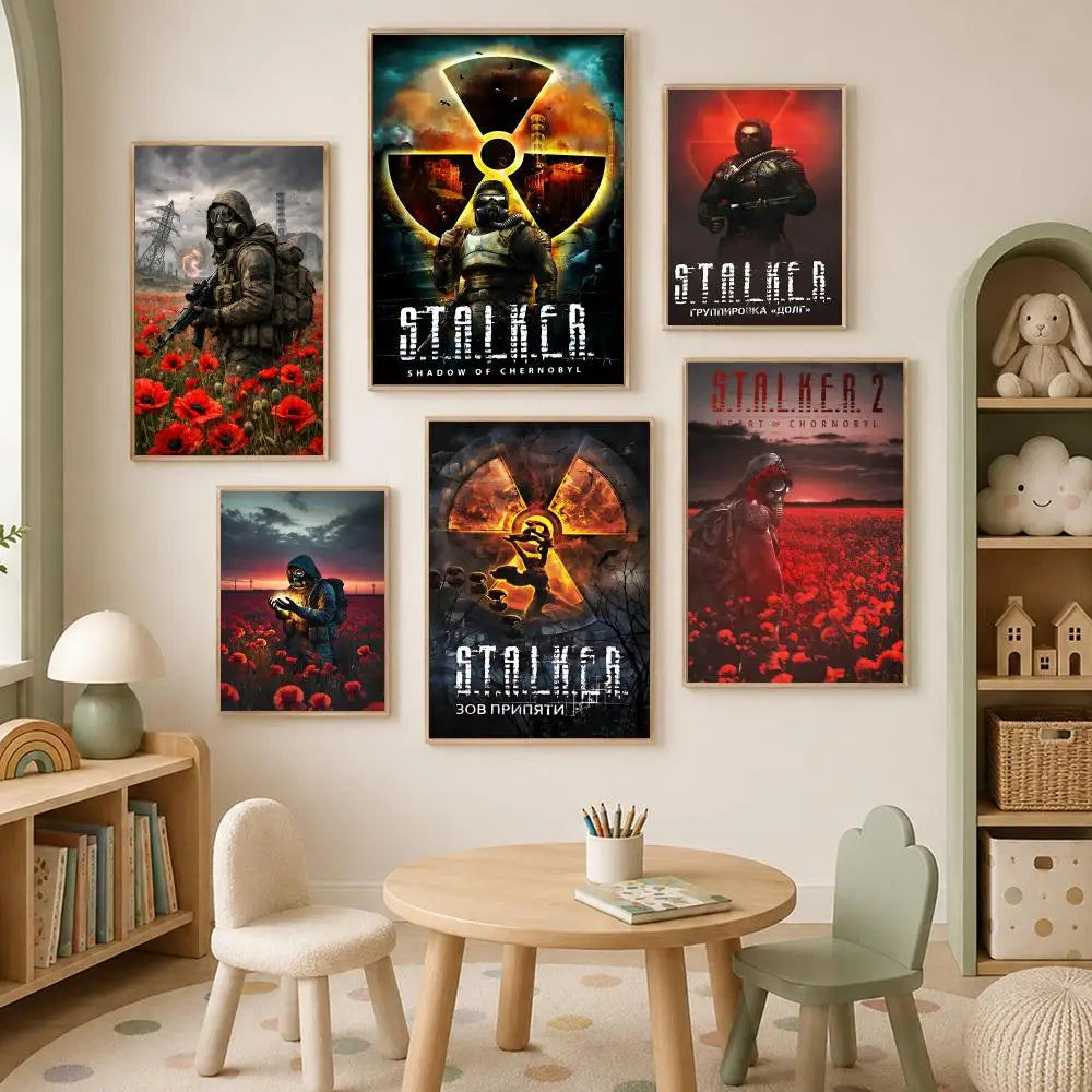 S.T.A.L.K.E.R Game Poster – Self-Stick HD Waterproof Wall Art Wall Art Poster Axl