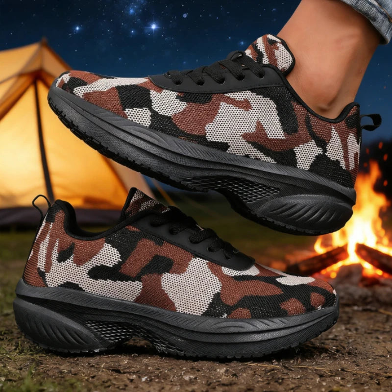 Women's Camouflage Hiking Sneakers – Lightweight Outdoor Shoes Women's Hiking Sneakers Axl