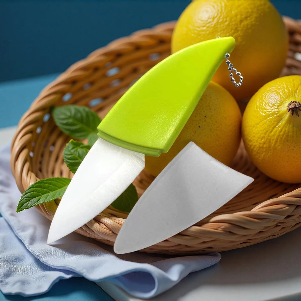 Ceramic Fruit Knife Set – Portable Mini Slicer with Cover Ceramic Fruit Knife Axl