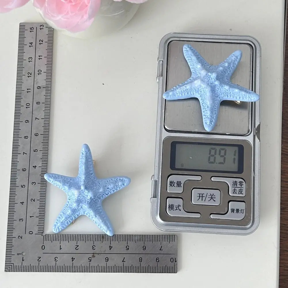 2-Pack Starfish Hair Clips – Korean Style Beach Hairpins Hair Clip Set Axl