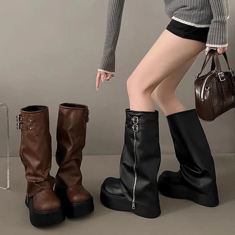 YBQJOO Women's Stretch Sock Ankle Boots – Thick Block Heel Women's Ankle Boots Axl