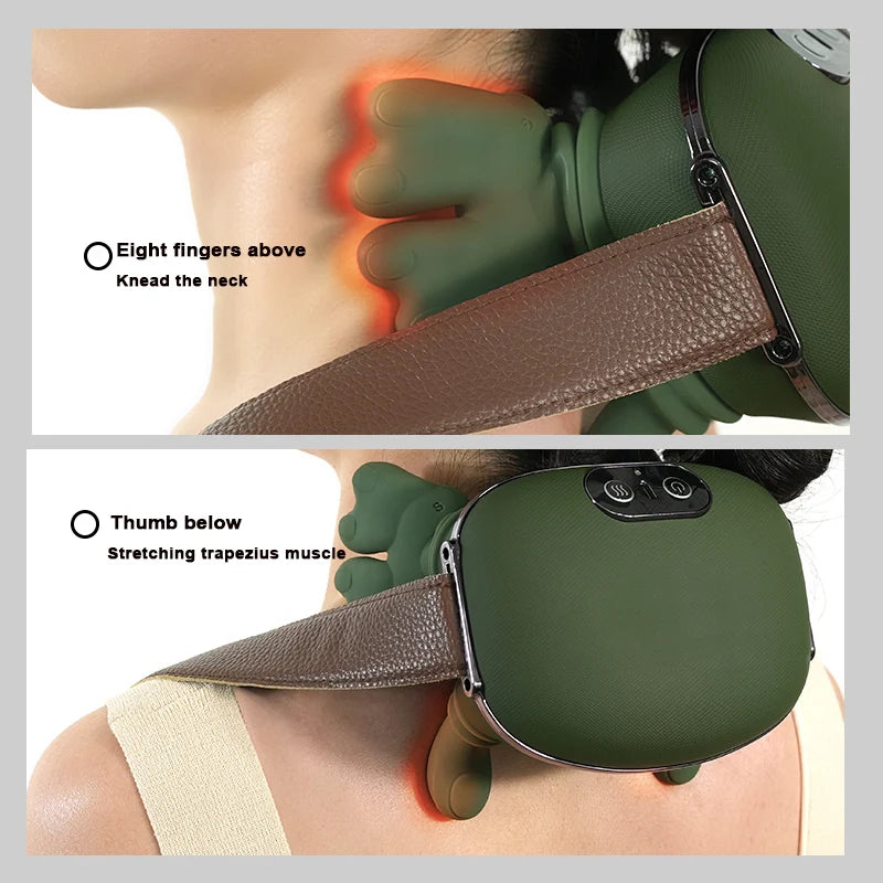 Biomimetic Palm Neck Massager – 3 Strength & 2 Heat Levels Neck Massager Axl