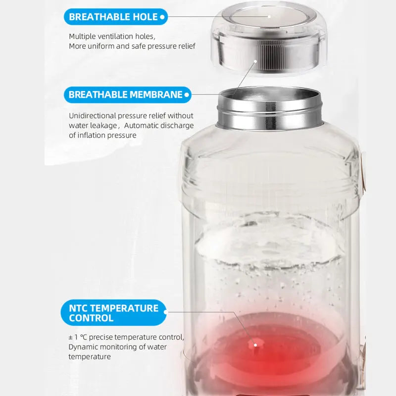 BALASHOV Mini Electric Travel Kettle 1L Stainless Steel 1000W Electric Travel Kettle Axl
