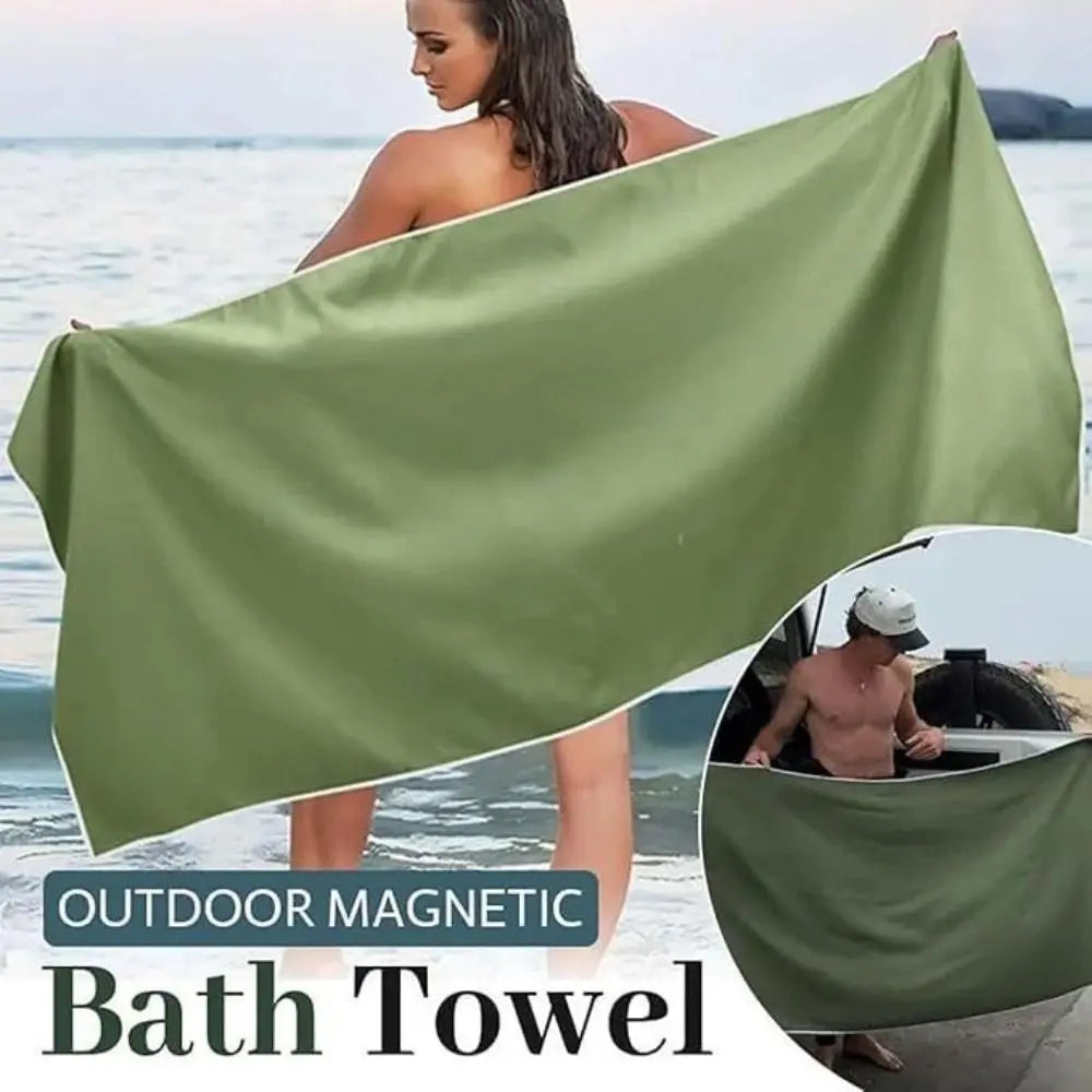 Oversized Magnetic Microfiber Beach Towel – Quick-Dry, Sand-Free Magnetic Beach Towel Axl
