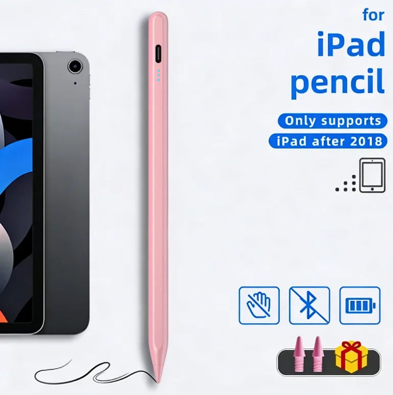iPad Stylus Pen – Palm Rejection, No Bluetooth, 12H Battery Tablet Stylus Pen Axl ZP3-AP-pink
