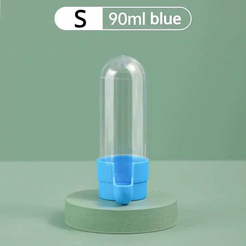 Hanging Bird Water Dispenser & Feeder | Parrot Cage Accessory Bird Cage Feeder Axl Blue-S