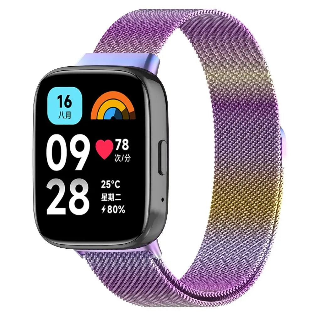 Milanese Stainless Steel Watch Band for Redmi Watch 3 Active Watch Band Axl