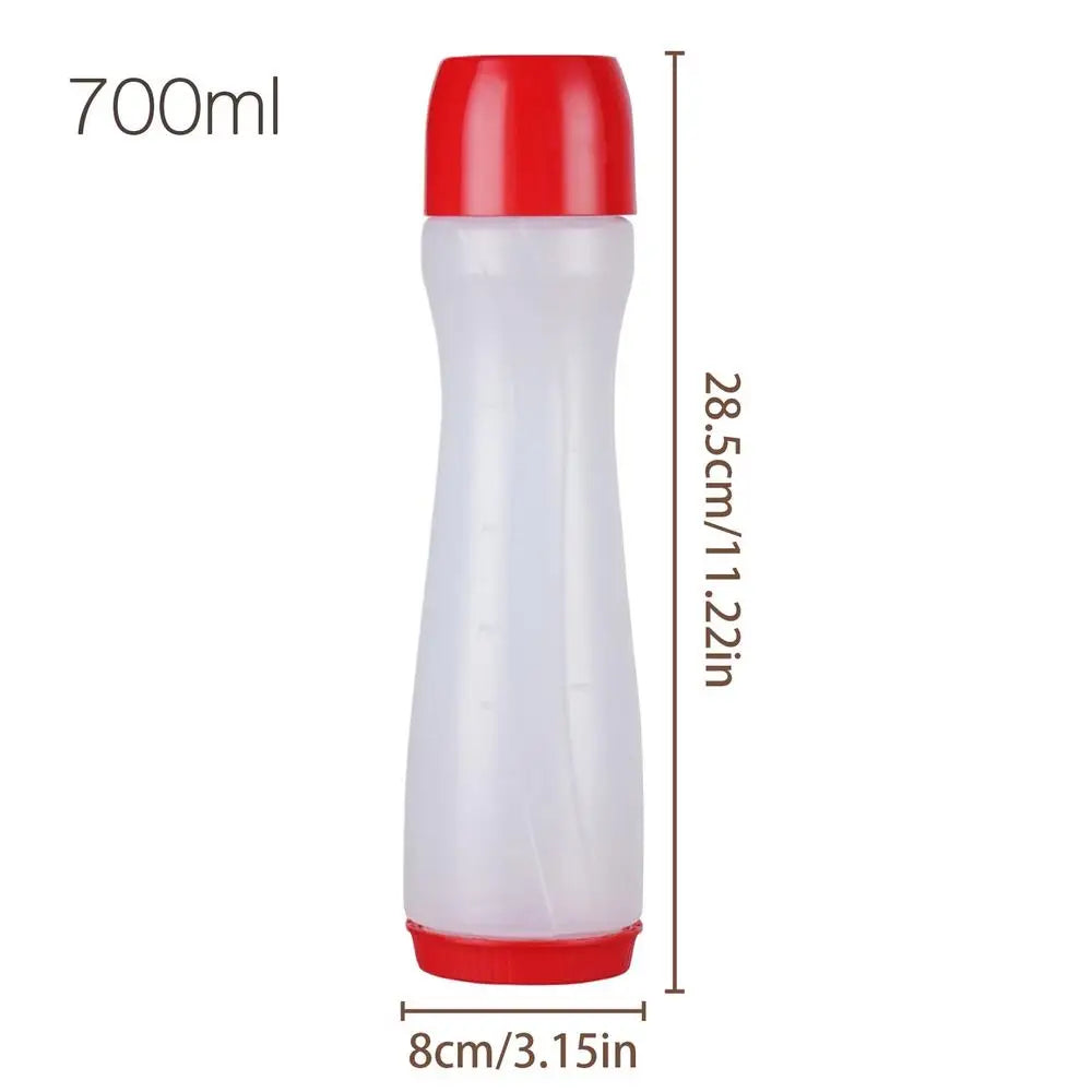 Pancake Batter Dispenser Bottle – 700ml Squeeze & Pour Batter Dispenser Bottle Axl Red