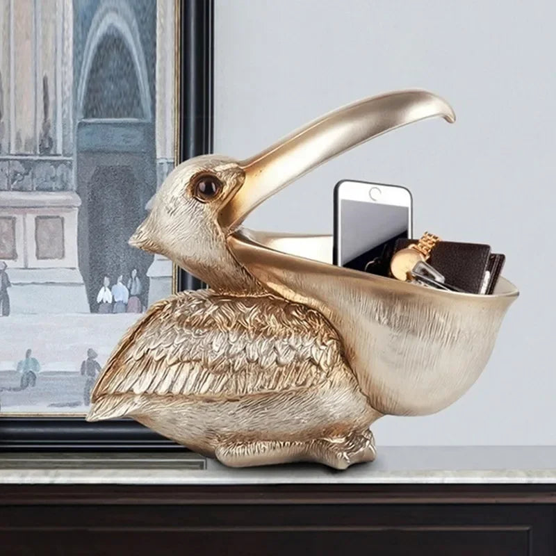 Pelican Bird Resin Desk Organizer | Novelty Home Storage Novelty Desk Organizer Axl