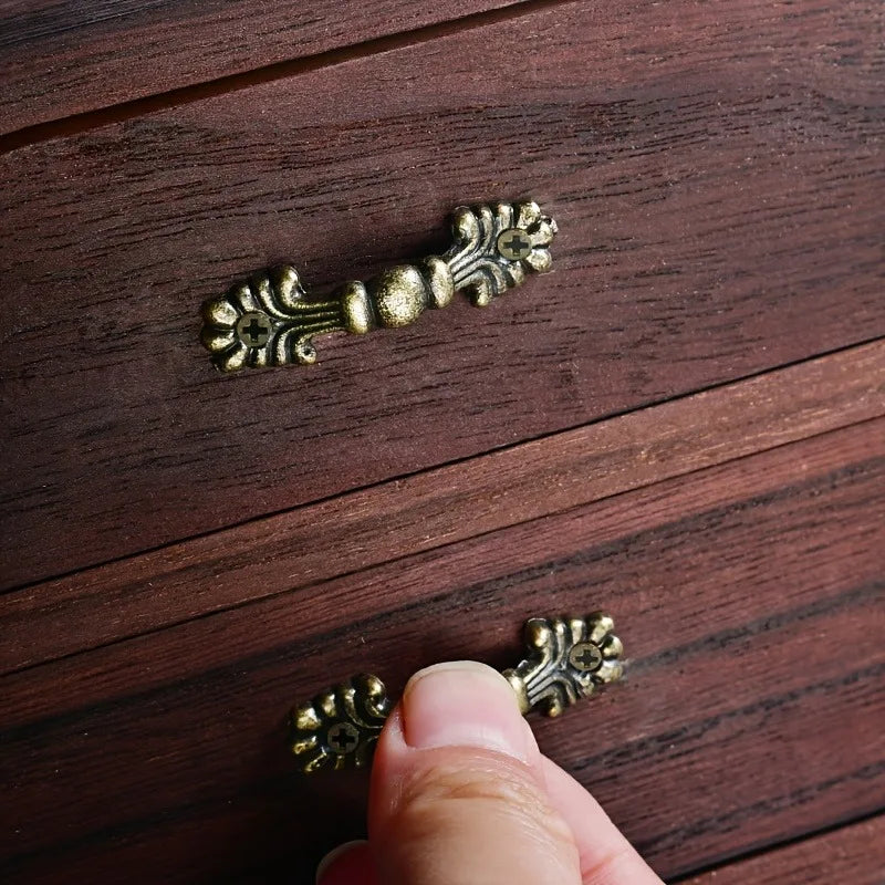 20 Pcs Antique Bronze Arch Handles – Mini Drawer & Box Hardware Cabinet Drawer Pulls Axl