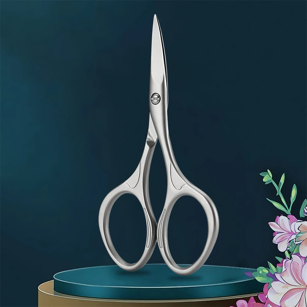 Professional Stainless Steel Cuticle Scissors & Nail Trimmer Nail Cuticle Trimmer Axl scissors-Silvery