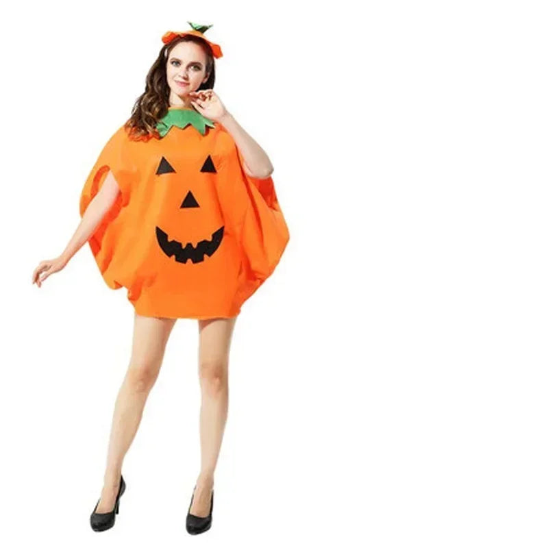 Halloween Pumpkin Costume Set with Hat – Kids & Adults Halloween Costume Set Axl One Size adult