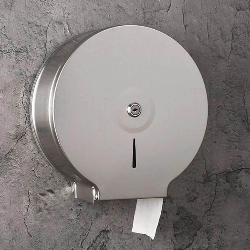 Stainless Steel Wall Tissue & Toilet Paper Holder Box Tissue Paper Holder Axl Silver