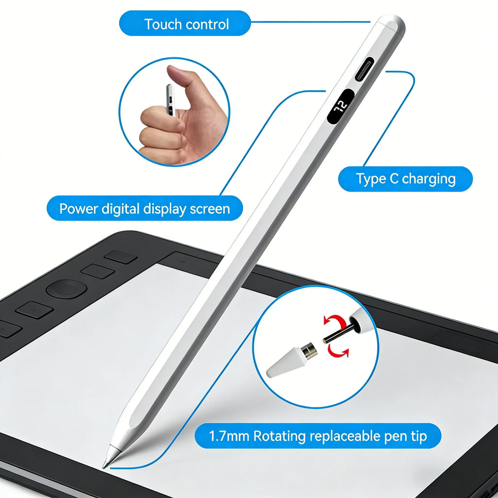 DIXSG EMR Stylus Pen – Magnetic Universal Tablet & Phone Pen EMR Stylus Pen Axl