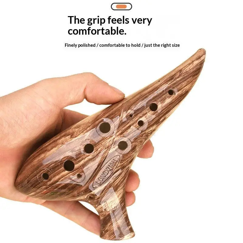 12-Hole Alto C Ocarina – Resin Wind Instrument for Beginners Wind Instrument Axl