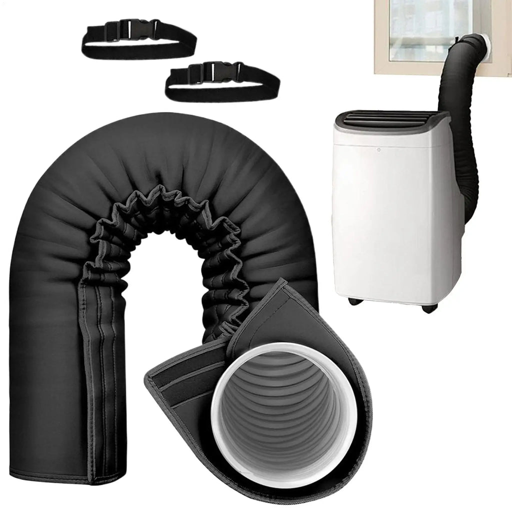 Foldable AC Exhaust Hose Insulation Cover | 5" & 5.9" Ducts AC Hose Insulation Axl