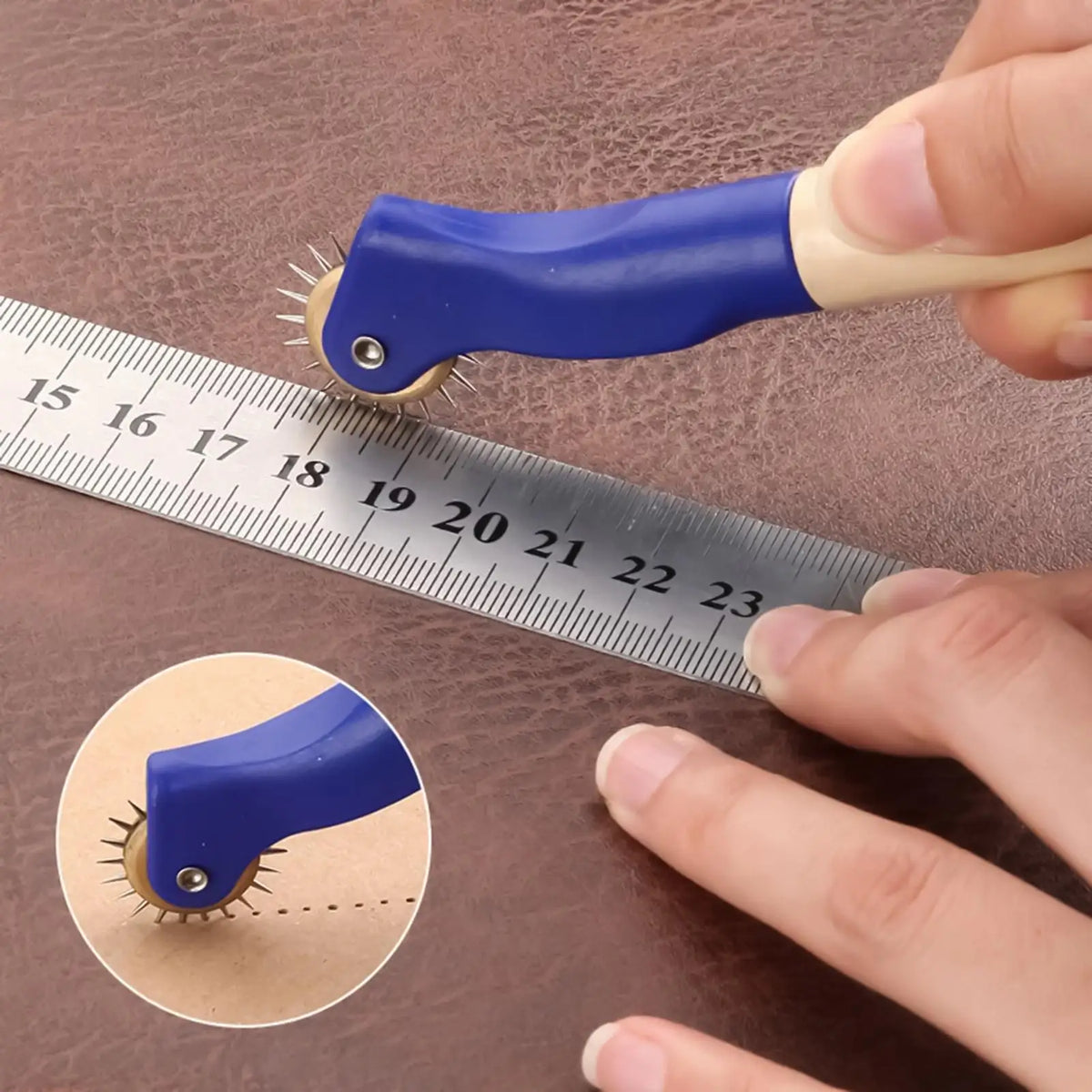 Tracing Wheel with Wood Handle – Serrated Pattern Tracer Tool Sewing Tracing Tool Axl