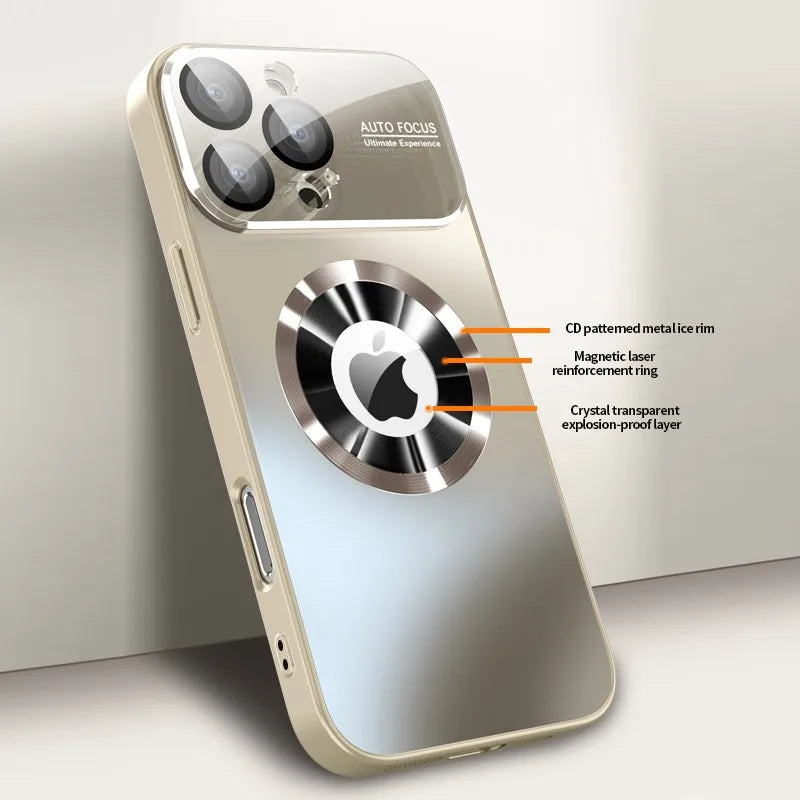 Titanium Matte MagSafe iPhone Case with Camera Lens Guard iPhone MagSafe Case Axl