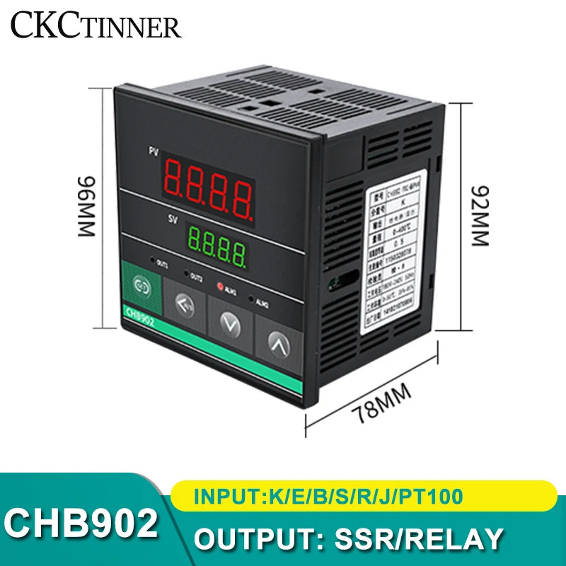CHB402/702/902 Dual Output PID Temperature Controller 220V Temperature Controller Axl CHB902