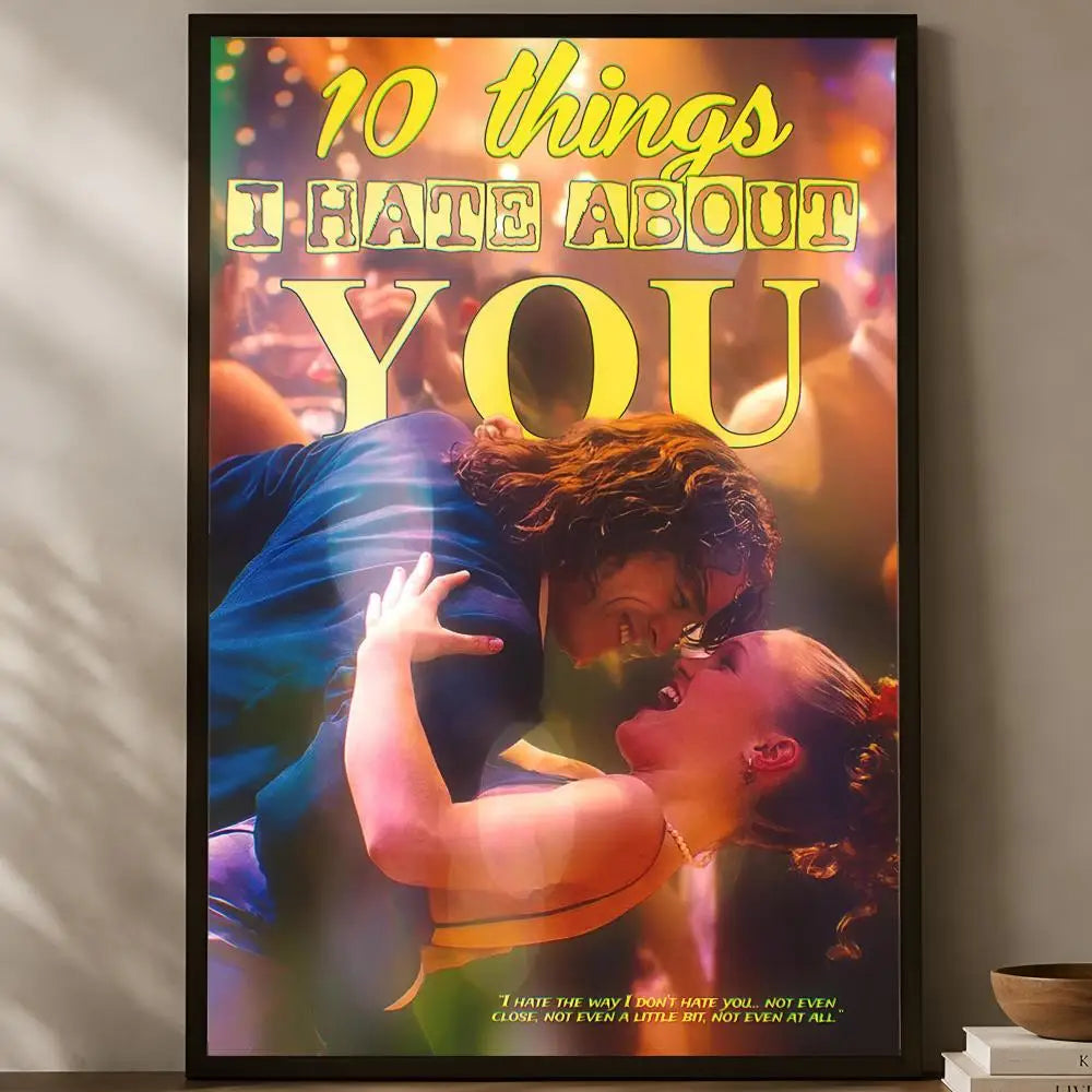 10 Things I Hate About You Poster – HD PVC Self-Stick Wall Art Movie Wall Poster Axl White02 15X20cmNoframe