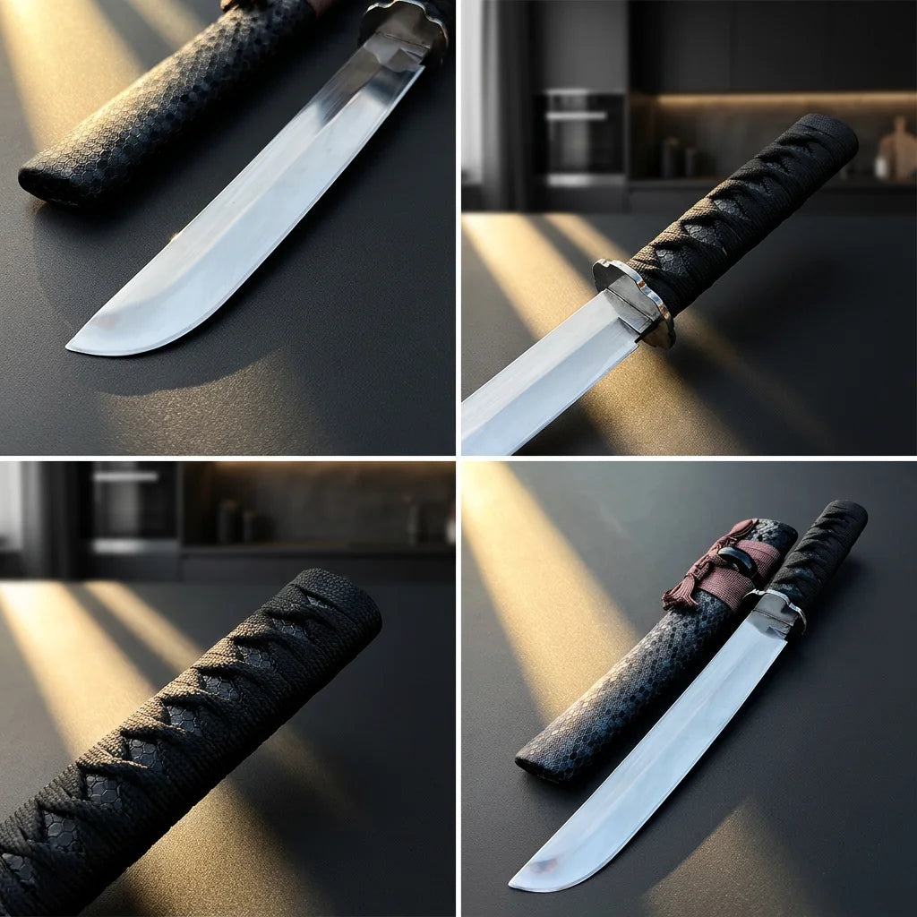Hand-Forged Japanese Cleaver Kitchen Knife with Sheath Kitchen Cleaver Knife Axl