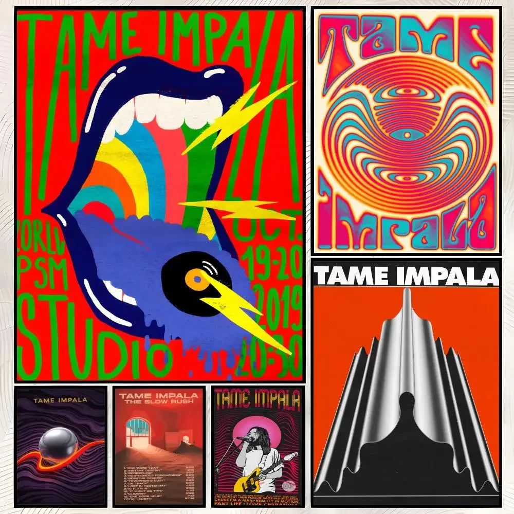 Tame Impala HD PVC Self-Stick Wall Art Poster | Home Decor Wall Art Poster Axl