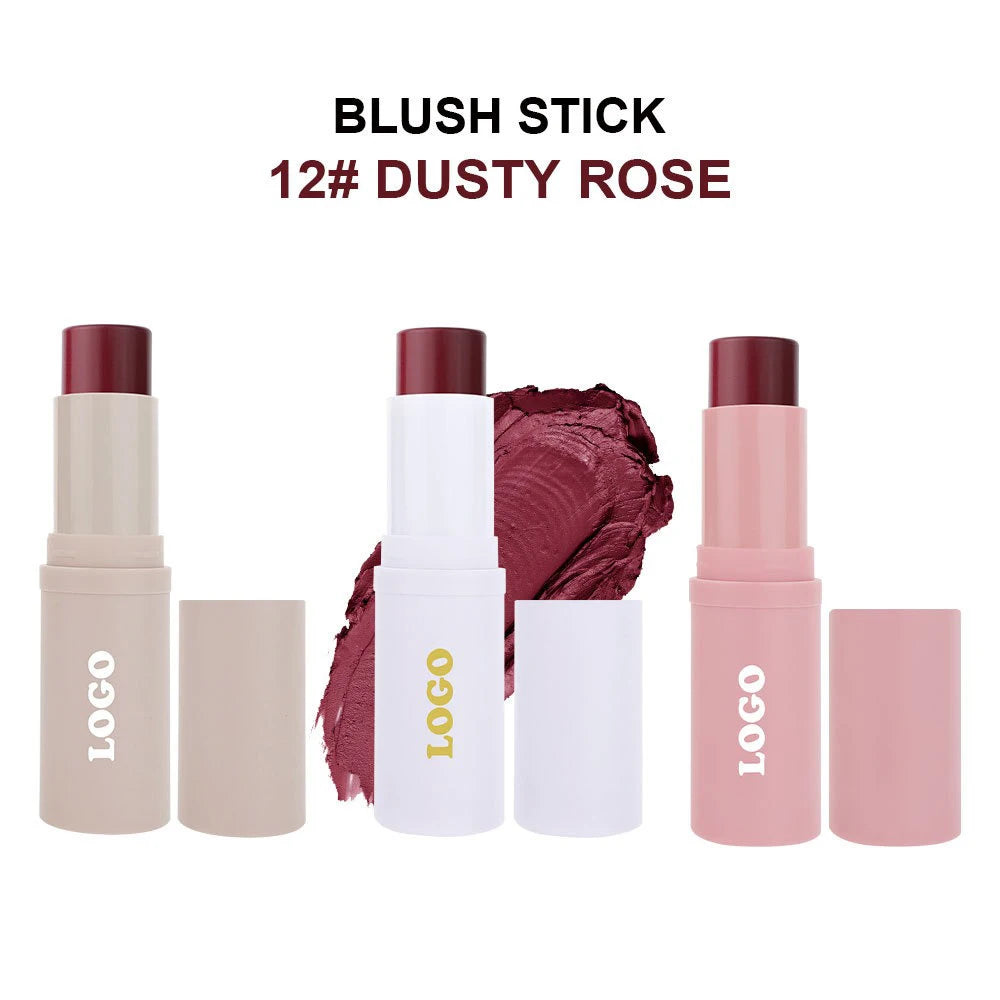 Vegan Blush Stick Highlighter – Waterproof Private Label Blush Highlighter Stick Axl Blush Stick 12 1pcs NO LOGO