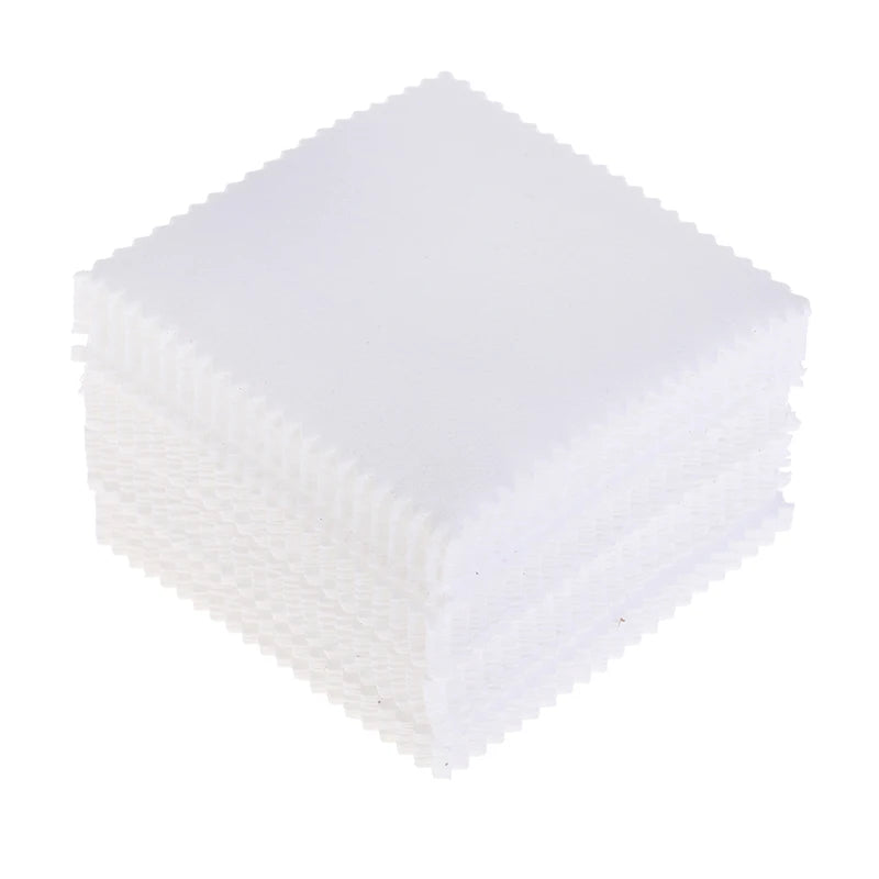 100 Pcs Jewelry Polishing Cloths – Silver, Gold & Metal 8x8cm Jewelry Polishing Cloth Axl White