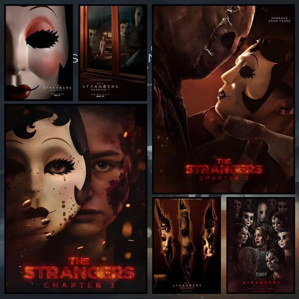 The Strangers Chapter 3 Poster – Waterproof Peel-and-Stick PVC Movie Wall Poster Axl