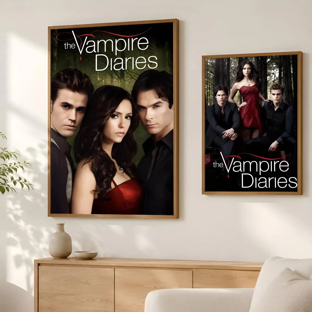 Vampire Diaries HD PVC Self-Stick Wall Art Poster Wall Art Poster Axl