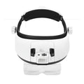 LED Headband Magnifier with Light – Jeweler Loupe Magnifying Glass Headband Magnifier Axl Rechargeable