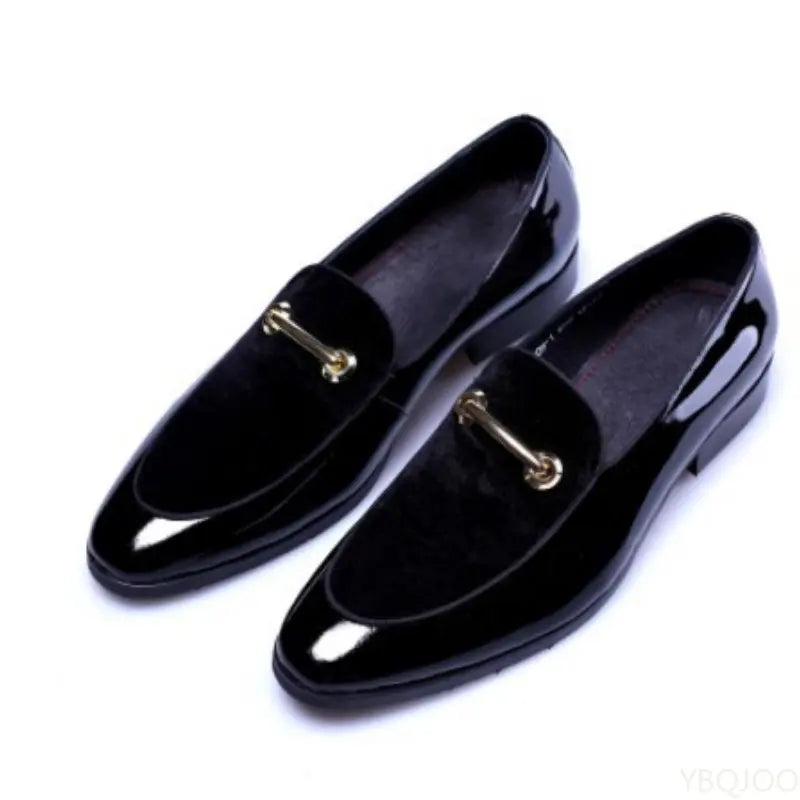Men's Patent Leather Oxford Dress Shoes | Formal Lace-Up Men's Oxford Shoes Axl