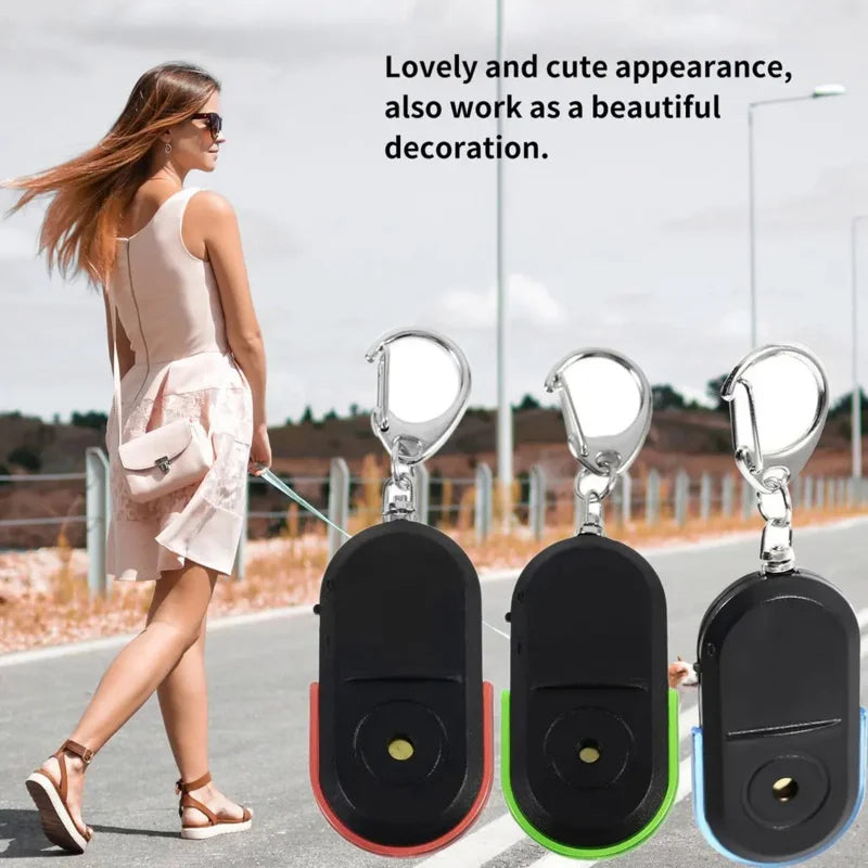 Whistle Key Finder Keychain with LED Torch – Sound Activated Key Finder Keychain Axl
