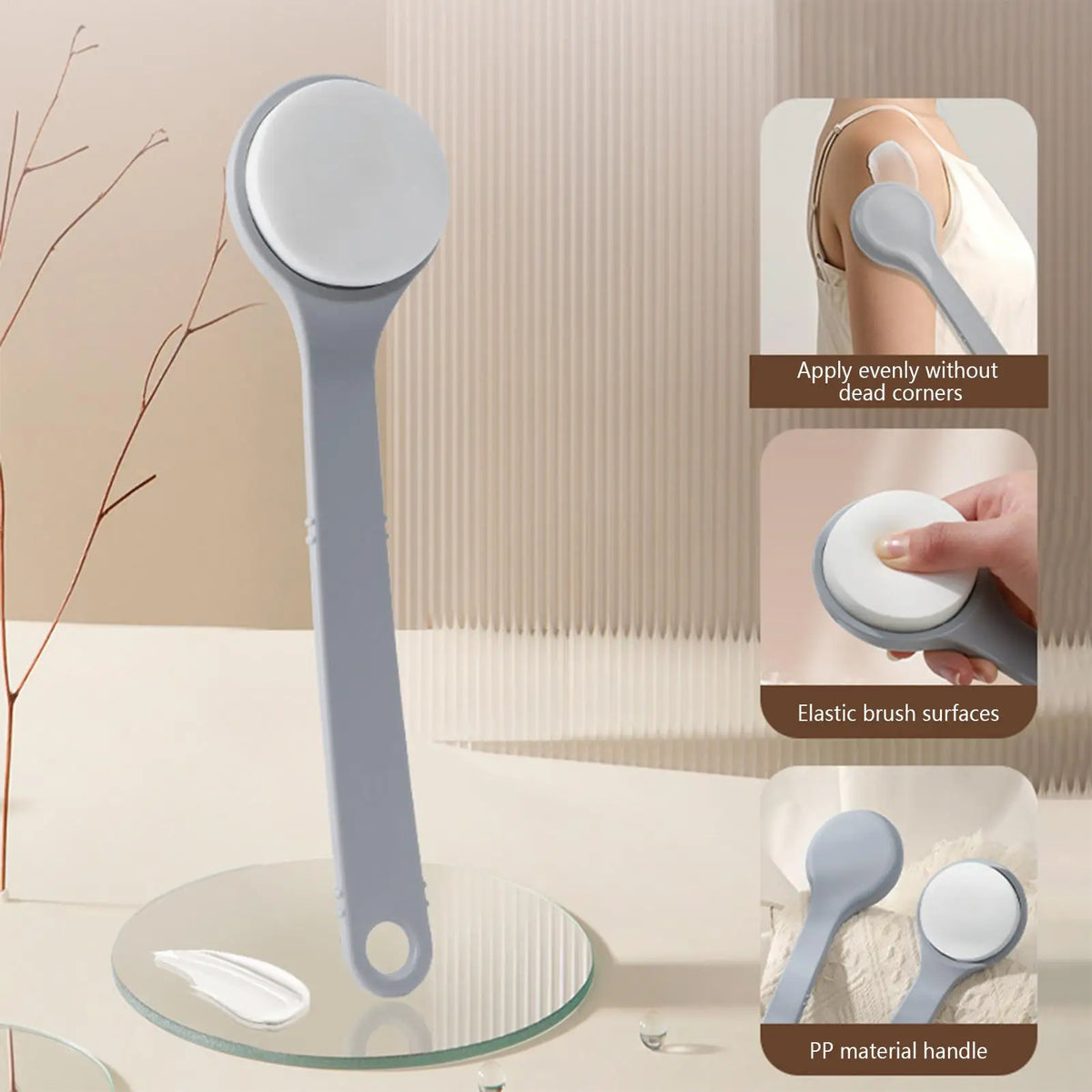 Long Handle Back Lotion Applicator – Sunscreen & Moisturizer Back Lotion Applicator Axl